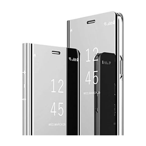 MRSTER iPhone XR Mirror Flip Case with Kickstand Cover