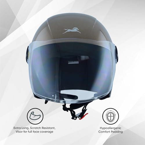 Image of TVS iQube Open Face Helmet for Men & Women | ISI Certified