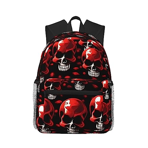 Sac à dos d'université motif squelettes rouges pour vos déplacements sur le campus