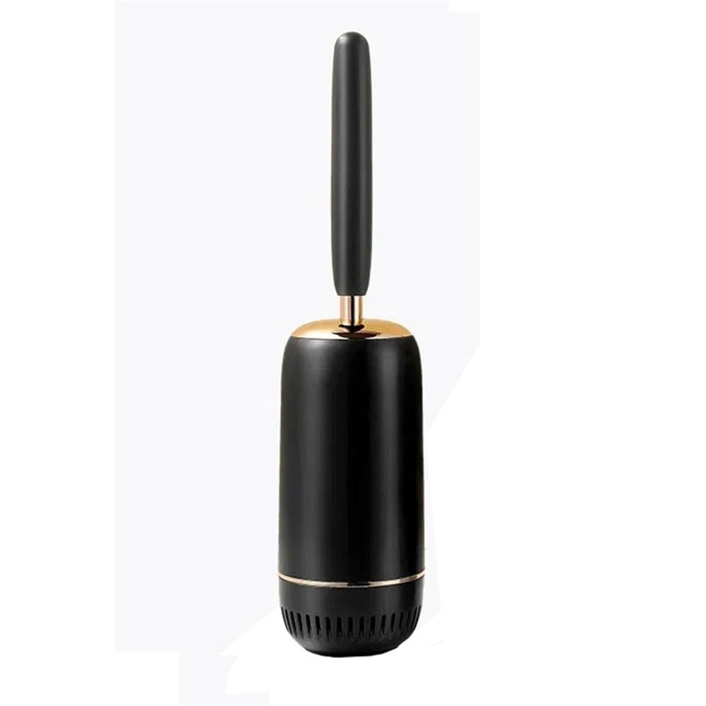 Long-Handle Long Handle Plastic Toilet Brush Wall Mounted No Dead Corners Bathroom Tool for Toilet(Black)