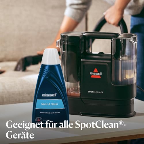 BISSELL Spot & Stain Reinigungslösung für BISSELL SpotClean Geräte, 1 l, entfernt Flecken und Verschmutzungen aus Teppichen und Polstern, 1084N
