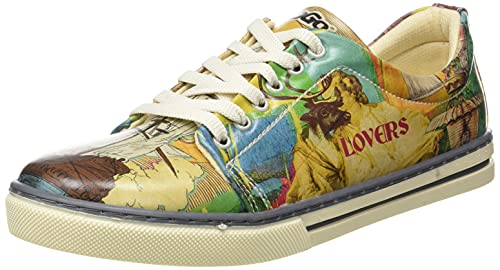 DOGO Sneakers, Zapatillas de Mujer, Ancient Tales, Zapatos Veganos Estampados,36 EU