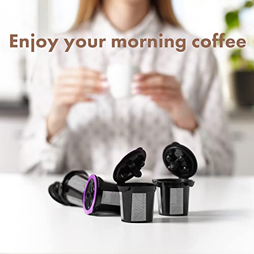 4 Universal Fit Reusable K Cups For Keurig Coffee Makers - Universal Compatible Refillable Kcups Coffee Filters For All Keurig Brewers Family #TOP5