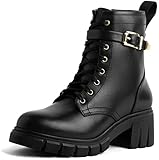 Thursday Boot Company Women's Coda Boot, Black & Gold, 8