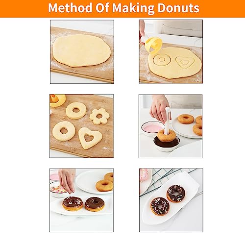 Cortador de donas con alicates de inmersión, cortador de donas, cortador de donas, sello de galletas, cortador de postres, herramienta de cocina para hornear 5