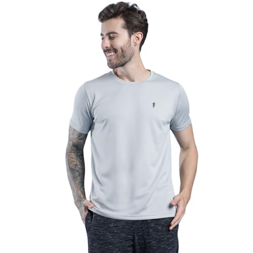 Image of EPPE Men's Round Collar T-Shirt | Regular & Dry Fit Summer Stylish Casual Tee | Polyester Half Sleeve T-Shirts for Men.