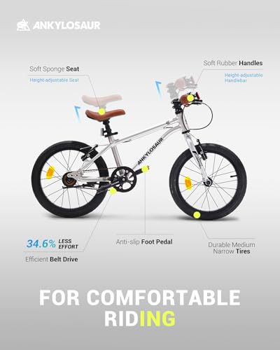 Light Weight Kids 16/20 Inch Bicycle with Unique Belt Drive
