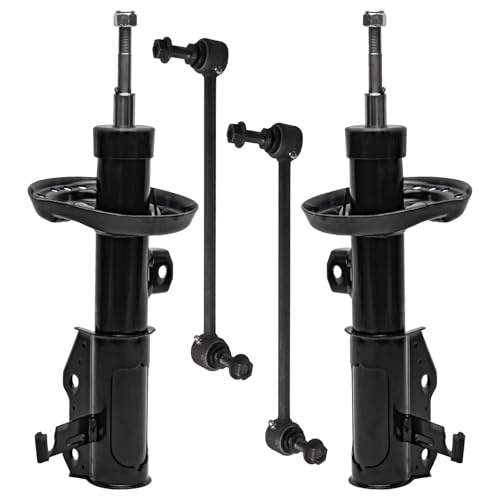 Image of Detroit Axle - Front Shocks Sway Bars for 2013-2019 Cadillac XTS 2 Shock Absorbers 2 Sway Bar Links 2014 2015 2016 2017 2018 Replacement Suspension Kit