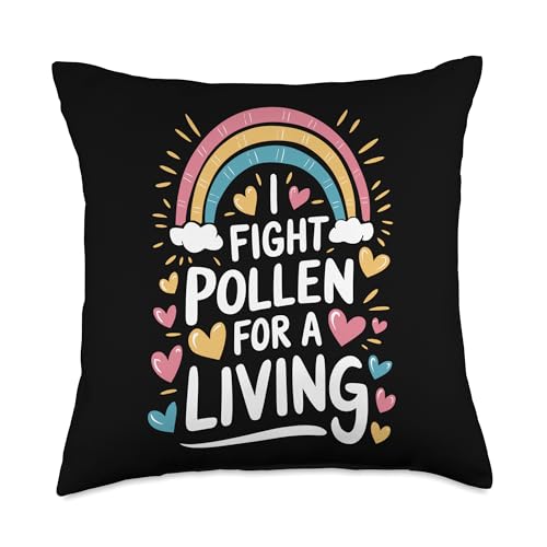 Immunology Nursing Quotes for Allergy Nurse Allergist Squad Throw Pillow