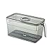 Pudełko do przechowywania żywności z tworzywa sztucznego, pudełko do przechowywania małych kieszeni, idealne do organizacji blatów roboczych w kuchni, pojemnik na kiełbasy, lodówka z możliwością układania w stos, 6 (A, jeden rozmiar)