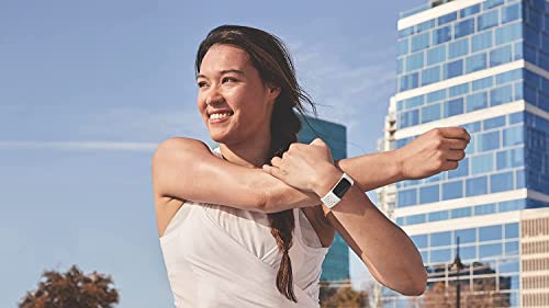 Fitbit Charge 5 bracelet connecté sport blanc étanche taille L - 4