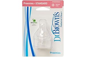 Dr. Brown's Natural Flow Preemie Baby Bottles. Four Pack of Newborn Nipples
