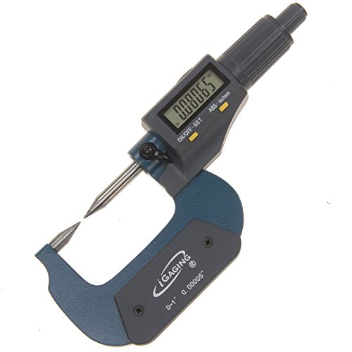 iGaging Digital Micrometer w Data Output 0-1"/0.00005"/0.001mm Double Point