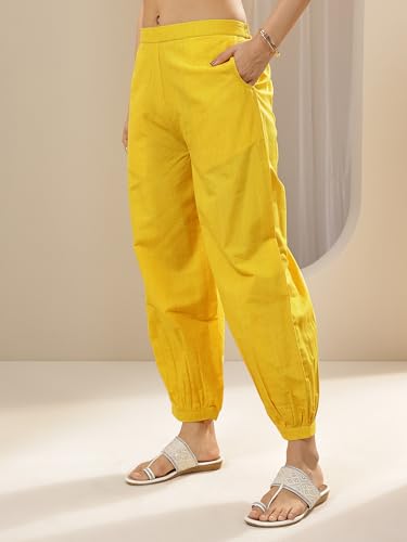 Image of Libas Woven Design Cotton Blend Straight Kurta With Salwar and Dupatta