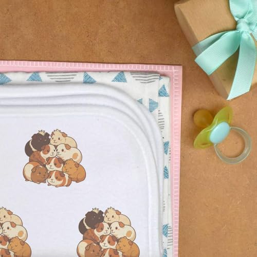 Azeeda 'Guinea Pig Pile' Baby Burp/Wash Cloth (BC00034627)3
