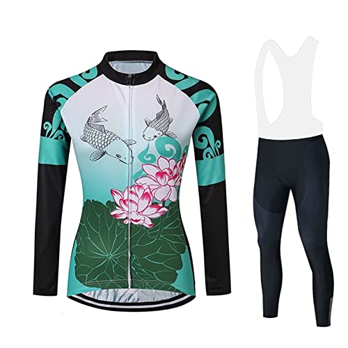 HGFHG Conjunto de roupas femininas de ciclismo confortável secagem rápida MTB roupa esportiva ciclis