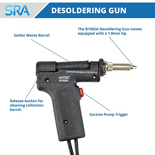 Aoyue 474A++ 80 Watt Digital Desoldering Station With Built-In Vacuum Pump #TOP4