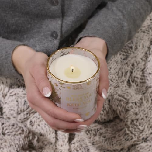 Image of Christian Art Gifts Lord Bless You Scented Candle: Soy Wax, Bible Verse
