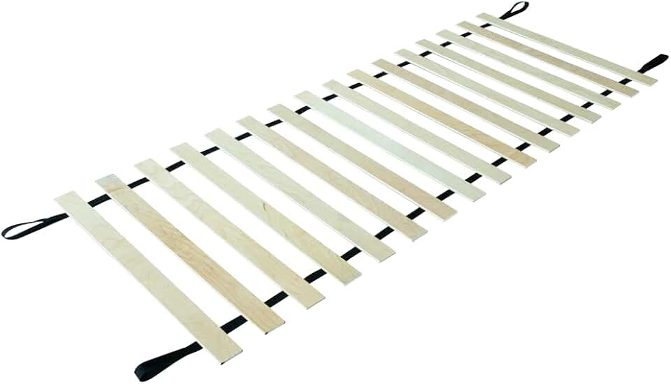 Evergreenweb - Somier Enrollable 80x190 cm para Todas Camas, de Madera Natural de Abedul – Listones Resistentes – Somier de Láminas Sin Bastidor