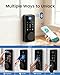 IBLOG Smart Deadbolt Lock, Fingerprint Keyless Entry Door Lock App Control, Electronic Touchscreen Keypad, Auto Locking, IP54 Weatherproof, Easy Install Digital Deadbolt for Front Door