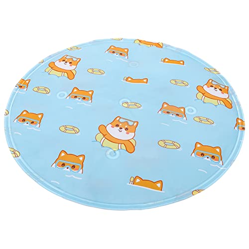 BESPORTBLE ペットアイスマット 猫ケージ 犬用冷却毛布 猫の窓とまり木 犬の冷却パッド 猫の巣のベッド 猫ベッド 中型犬用ドッグベッド ペット冷却マット 枝編み細工品 塩ビ Sky-blue