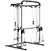 SPORTNOW Smith Machine Multiestación de Musculación Máquina Multifunción de Musculación con Soporte para Sentadillas y Barra para Pesas para Entrenamiento Fitness en Hogar Negro