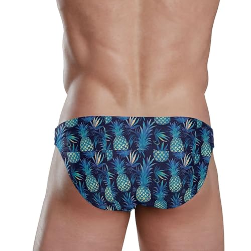Pineapple Fruit Swim Briefs for Men Swimsuit Bikini Swimwear S B04009873