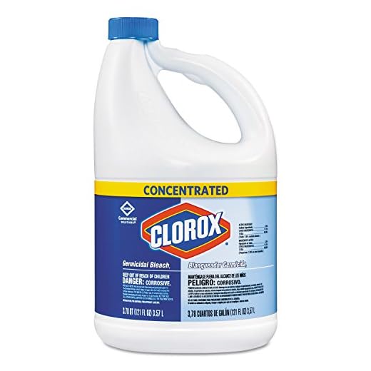 Concentrated Germicidal Bleach, Regular, 121oz Bottle, 3/Carton