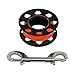 AKONA 15M Composite Plastic Spool with Double-Ended Stainless-Steel Clip for Scuba Diving