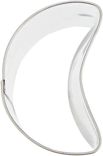 Miniatura 2 de Kanda 078140 - Troqueladora para verduras, acero inoxidable, luna creciente, grande, #3, uso comercial, color plateado