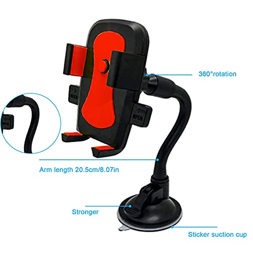 Suporte para Copo de Carro Suporte para Telefone | Long Arm Ajustável Dashboard & Windshield Car Mou