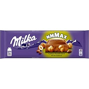 Milka melkchocolade met volkoren noten, 250 g – Pack van 1