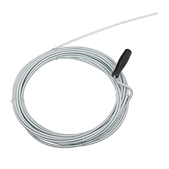 Foto di Relaxdays Sonda Sturatubi da 10 m, Spirale Sturalavandini Meccanica, per WC, Doccia, Vasca, Ø 5mm, Argento