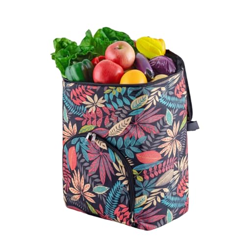 Einkaufstasche Aus Oxford-Stoff - 43L Faltbare Ersatztasche für Einkaufswagen, Wiederverwendbare Ersatztasche für Einkaufswagen Trolley-Taschen für Einkaufswagen, Ersatztasche für Einkaufswagen A