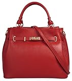 ARTISANAT ITALIEN : Fabriqué en Italie - Ce sac à main Samantha Look 100% cuir de vache allie une élégance simple à des éléments métalliques brillants pour un look raffiné.