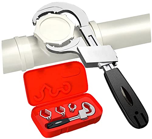 Clé à double tête réglable universelle | Clé à molette multifonctionnelle | Ensemble de clés à molette pour salle de bain | Convient pour les réparations de plomberie et le démontage et le montage d'a Cover