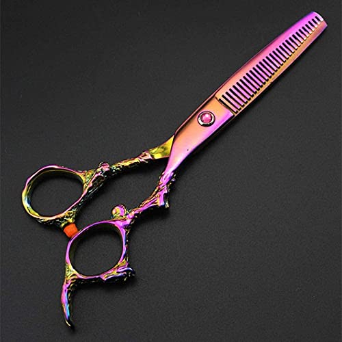 Ciseaux de coiffure de barbier pour sculpter la barbe et couper les pointes courtes - 7