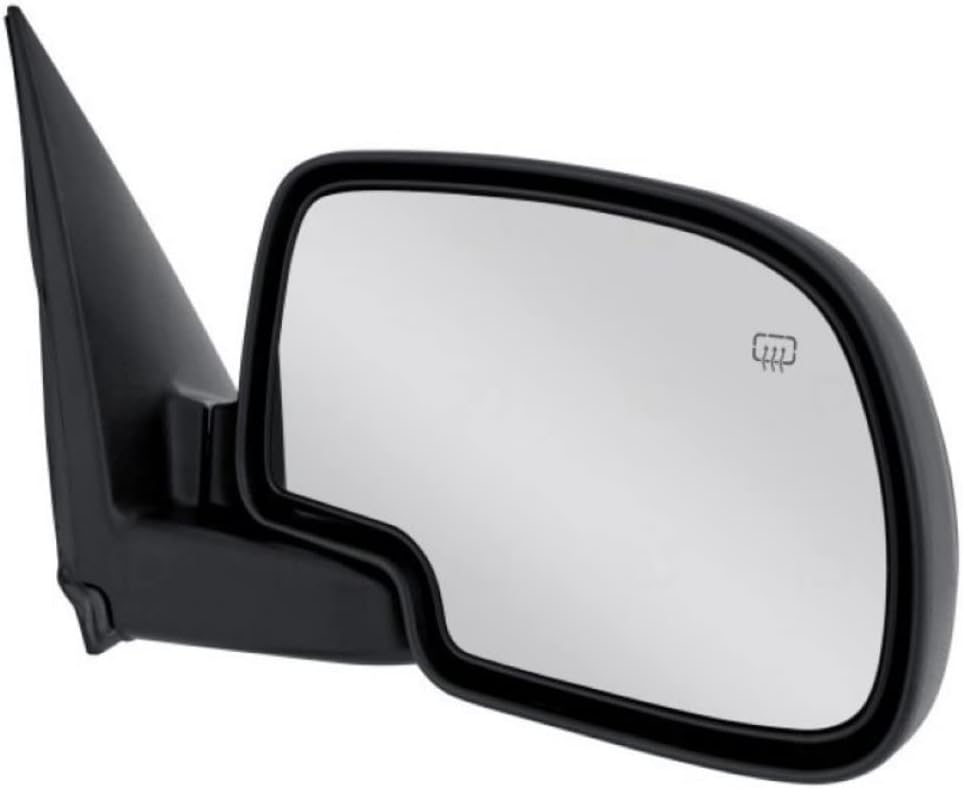 For Chevy Avalanche 1500 2003 2004 2005 2006 Door Mirror Passenger Side | Power | Heated | w/Body Cladding | Gloss | Replacement For 335-5401R3ELH | 88987064 | GM1321295