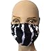 Adult Unisex Stretchy Washable 2 Ply Ear Loop Fashion Face Mask for Festival Rave Protection One Size (0-13) Zebra