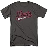 Lewis University Official Distressed Primary Unisex Adult T-Shirt, Lewis University, Large