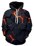 Graphic Hoodies for Men Funny Novelty Pullover Sweatshirt Xmas Gifts Anime