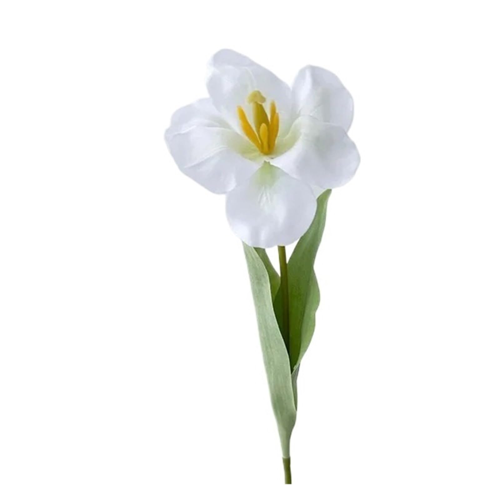 Casetlong 5pcs Artificial Flowers Flower For Home Decoration Party Wedding Arrangement Floral Bouquet(White tulip)
