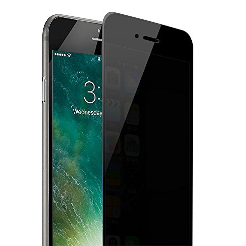 iPhone 7 plus / 8 plus Privacy Screen Protector, Ankoon Anti-Spy Tempered Glass Screen Protector Premium 0.3mm 9H HD 2.5D Curve Edge Anti-Scratch, Anti-Fingerprint, Easy Install