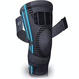 PURE SUPPORT Kniestütze Sport Kniebandage, mit Bänder-Kompression Patella-Stabilisator für Meniskusriss, Arthritis-Schmerzen, Laufen, Basketball, Crossfit, Sport, Fitnessstudio, Frauen, Männer