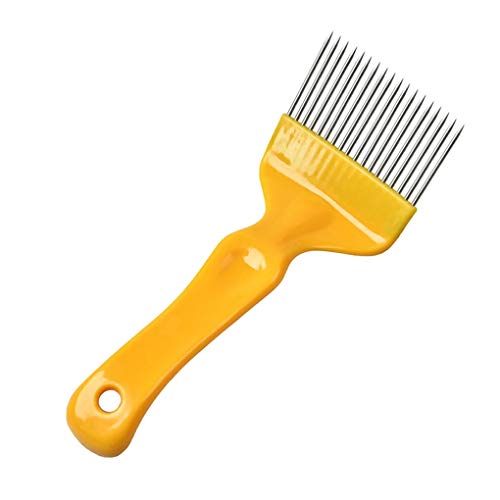 YOSIYO Herramienta de Mano de la Apicultura Desoperculador Honey Comb Tenedor 18 púas de Acero Inoxidable de la Colmena de Apicultura