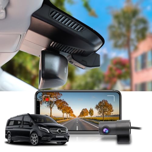 Dashcam Fitcamx 4K Pour Mercedes-Benz V-Class (facelift) EQV Vito EVito 2024-2025 - Intégration OEM - Carte 64 Go Incluse - 13