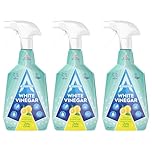 Astonish Multipurpose Cleaning Spray with White Vinegar, Powerful Cleaning for Surfaces, Zesty Lemon Scent, 3 x 750ml