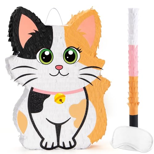 Piñata de gato - decorações para festas temáticas de gatos