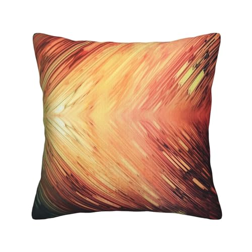 Housse de coussin velours côtelé 45x45 art abstrait déco salon