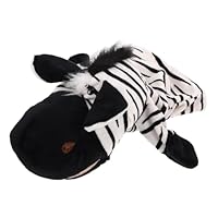 GOOHOCHY Funny Zebra Hand Puppet for Interactive Plush for Puppet Shows Storytelling Parent Engagement Realistic Jungle Animal Theater Prop for Boys